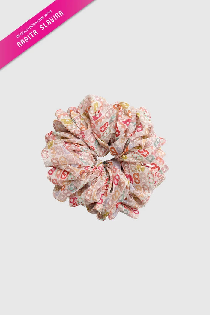 nagita scrunchie in true white by buttonscarves x nagita slavina