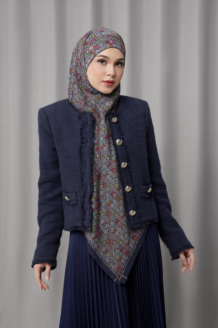 Nagita Slavina Tie Back Square - Midnight