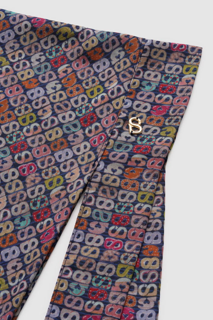 Nagita Slavina Tie Back Square - Midnight