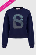 nagita sweatshirt in navy by buttonscarves x nagita slavina