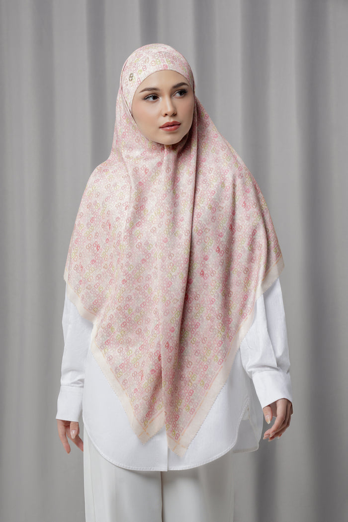 Nagita Tie Back Square - Vanilla