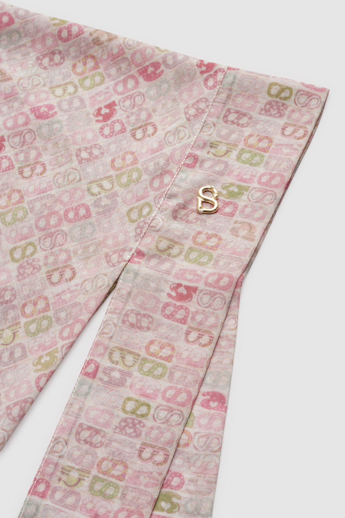 Nagita Tie Back Square - Vanilla