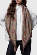 nagita wool scarf in chestnut by buttonscarves x nagita slavina