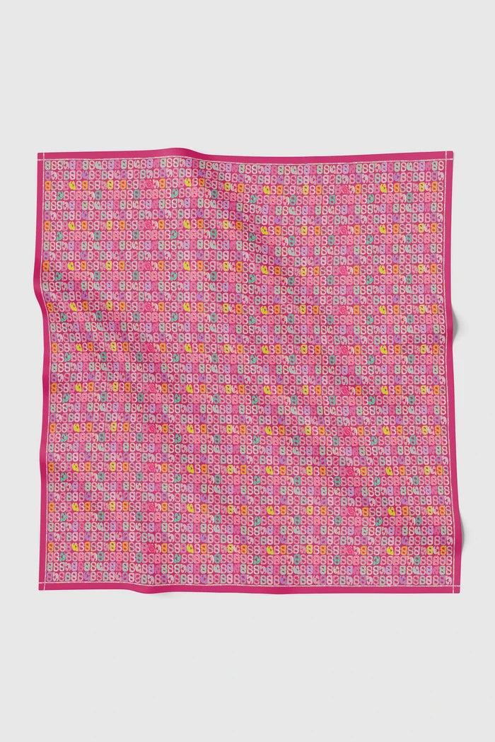 nagita wool scarf in fuchsia rose by buttonscarves x nagita slavina