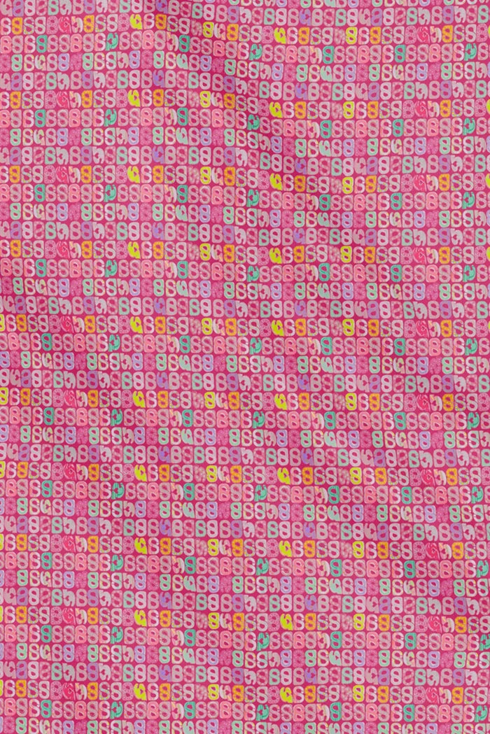 nagita wool scarf in fuchsia rose by buttonscarves x nagita slavina detail