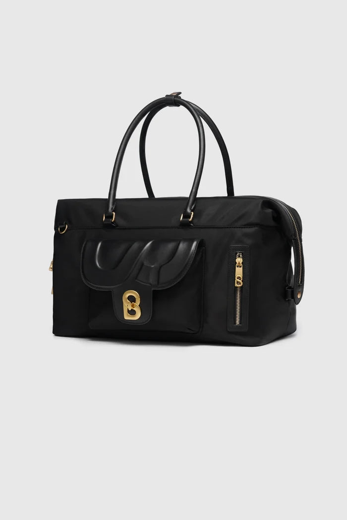 nara carryal bag in black by buttonscarves