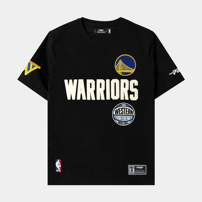 NBA Golden State Warriors Original Mens Short Sleeve Shirt (Black/White)