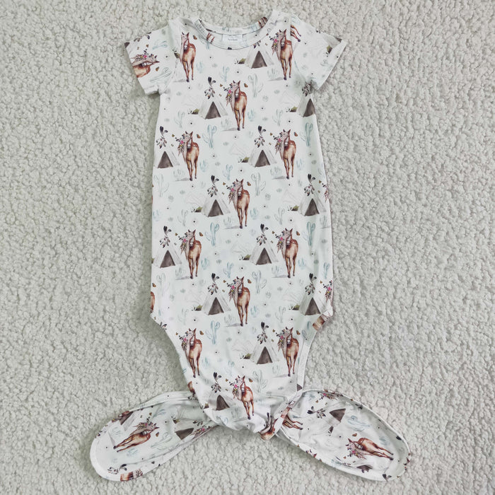 New born baby gown pajamas NB0011