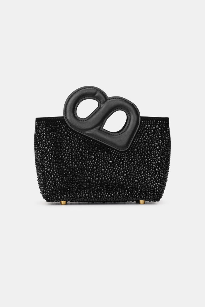 Nina Crystal Bag Small - Black
