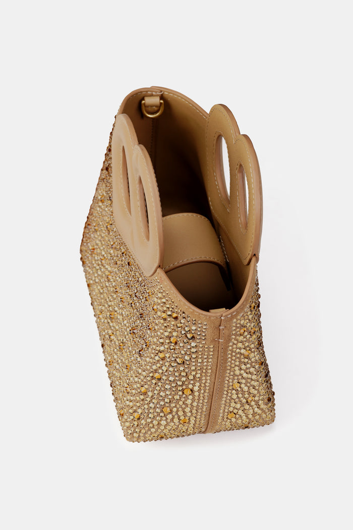 Nina Crystal Bag Small - Gold