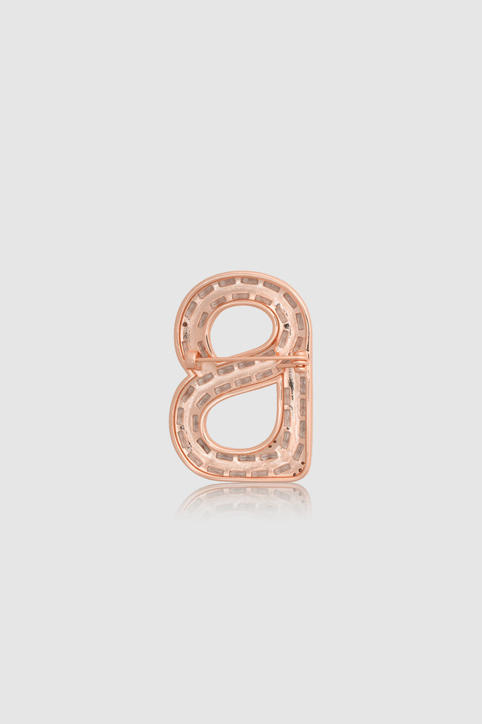 noelle brooch in rose gold by buttonscarves back view