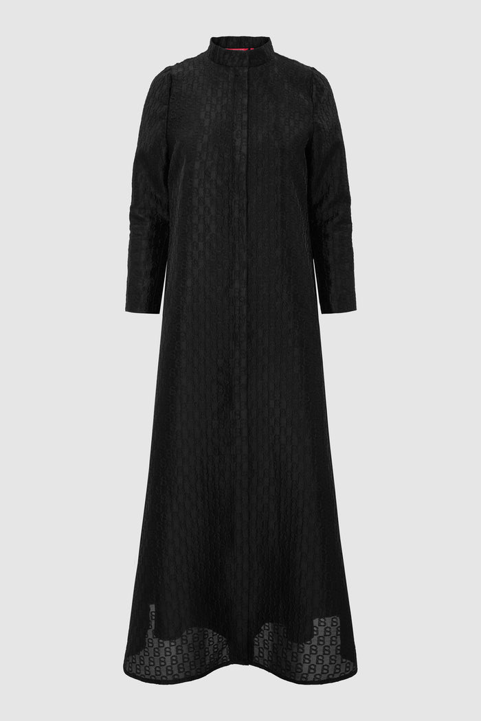 Noura Jacquard Dress - Eclipse