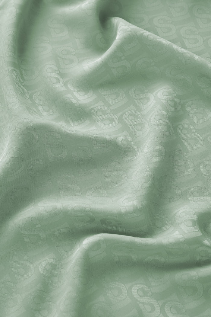 noura puff dress in jadeite by buttonscarves pattern detail