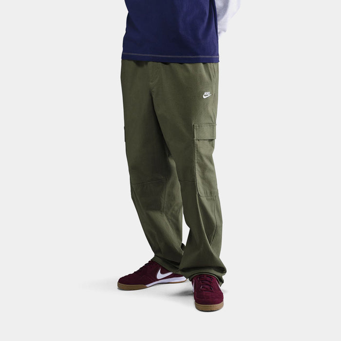 NSW Club Woven Cargo Mens Pants (Medium Olive/White)
