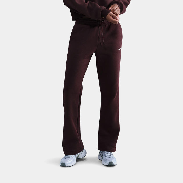 NSW Phoenix Fleece Mid-Rise Open-Hem Womens Pants (Fauna Brown/Sail)