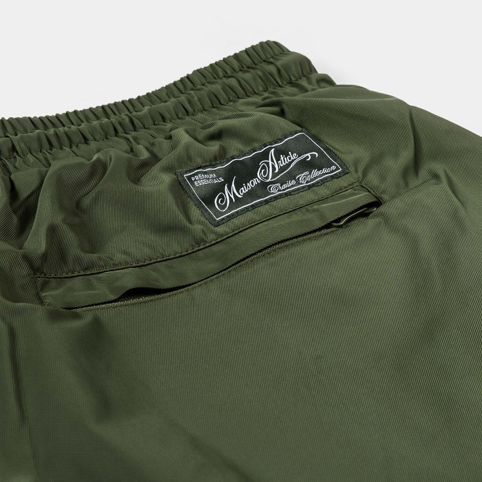 Nylon Hybrid Mens Shorts (Green)
