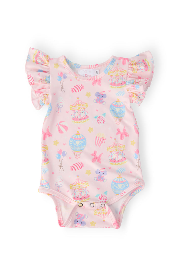 Off to the Circus S/S Flutter Bodysuit-Mila & Rose ®