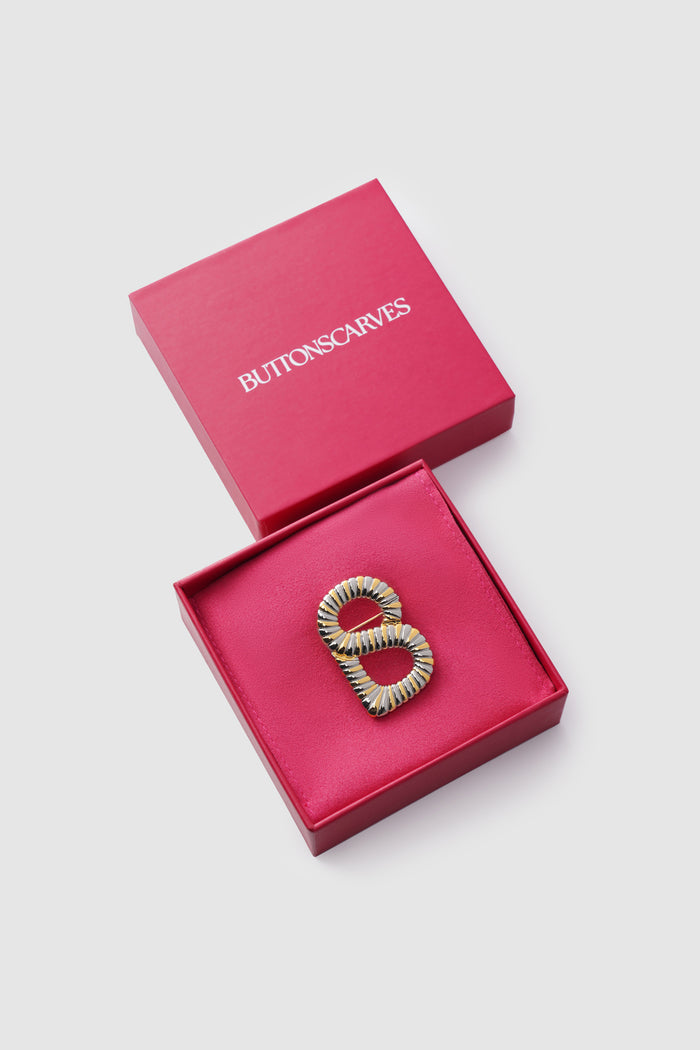 Opina Brooch - Gold/Silver
