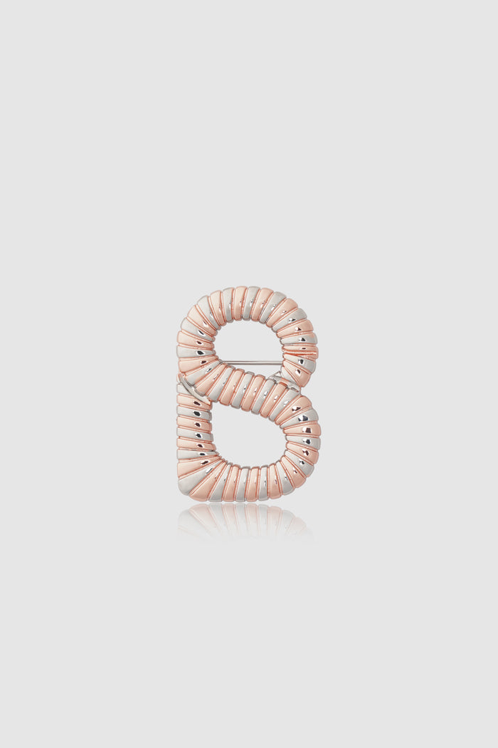 Opina Brooch - Silver/Rose Gold