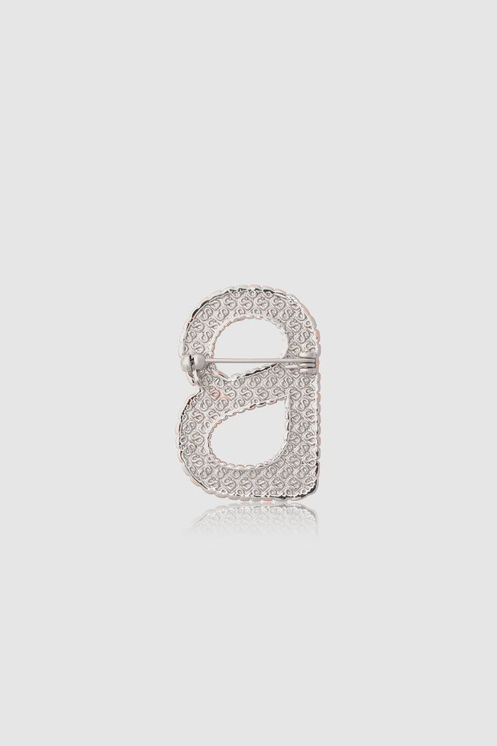 Opina Brooch - Silver/Rose Gold