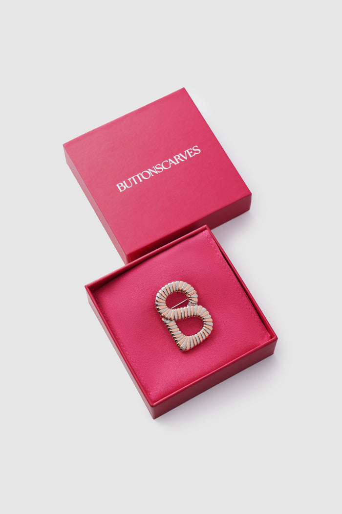 Opina Brooch - Silver/Rose Gold