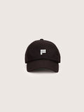 Organic Cotton Cap '7 Circle P' Logo—Obsidian Core