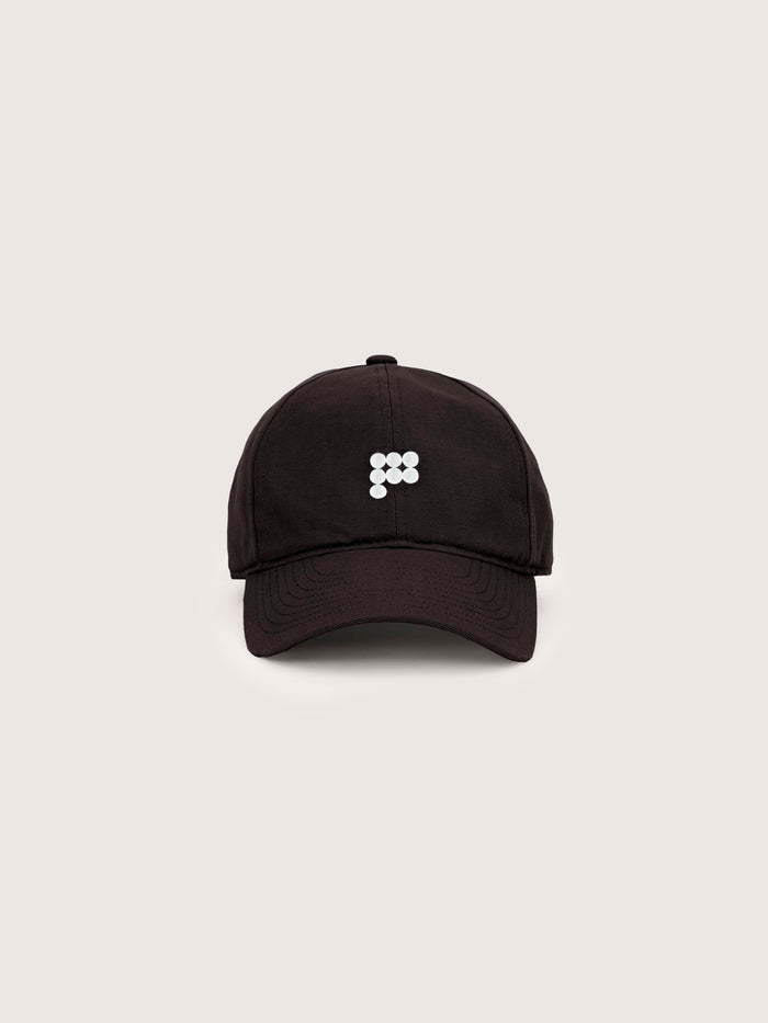 Organic Cotton Cap '7 Circle P' Logo—Obsidian Core