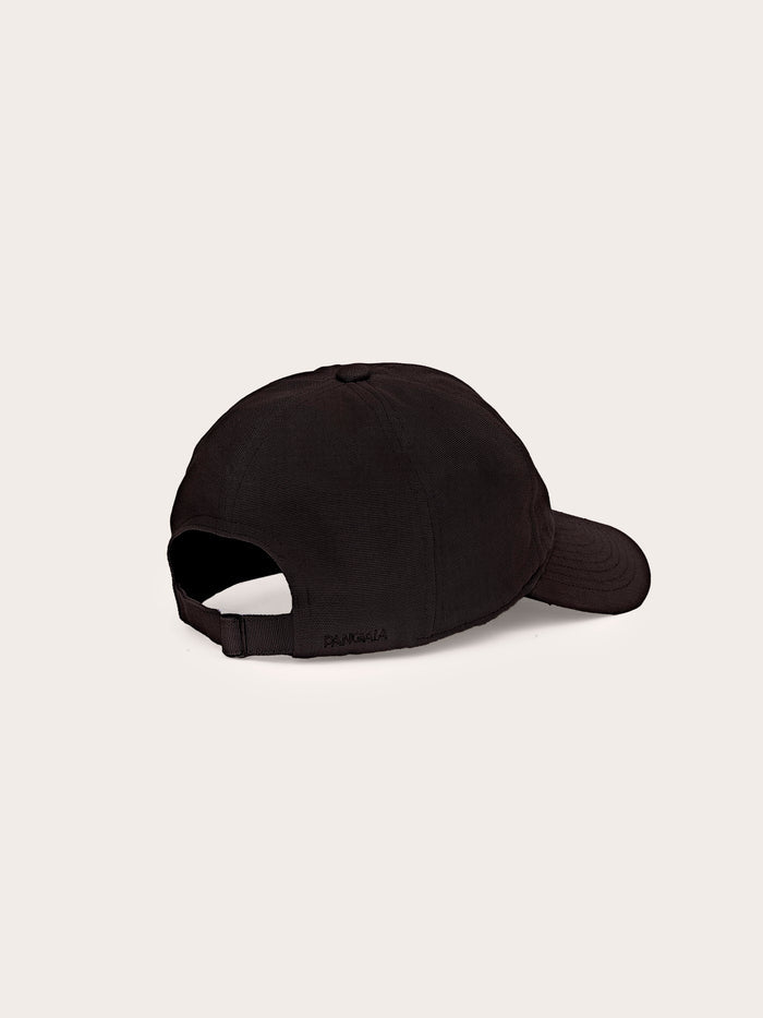 Organic Cotton Cap '7 Circle P' Logo—Obsidian Core