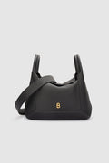 origa flex shoulder bag in black by buttonscarves