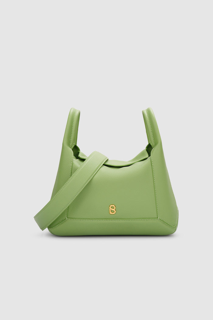 origa flex shoulder bag in moss by buttonscarves