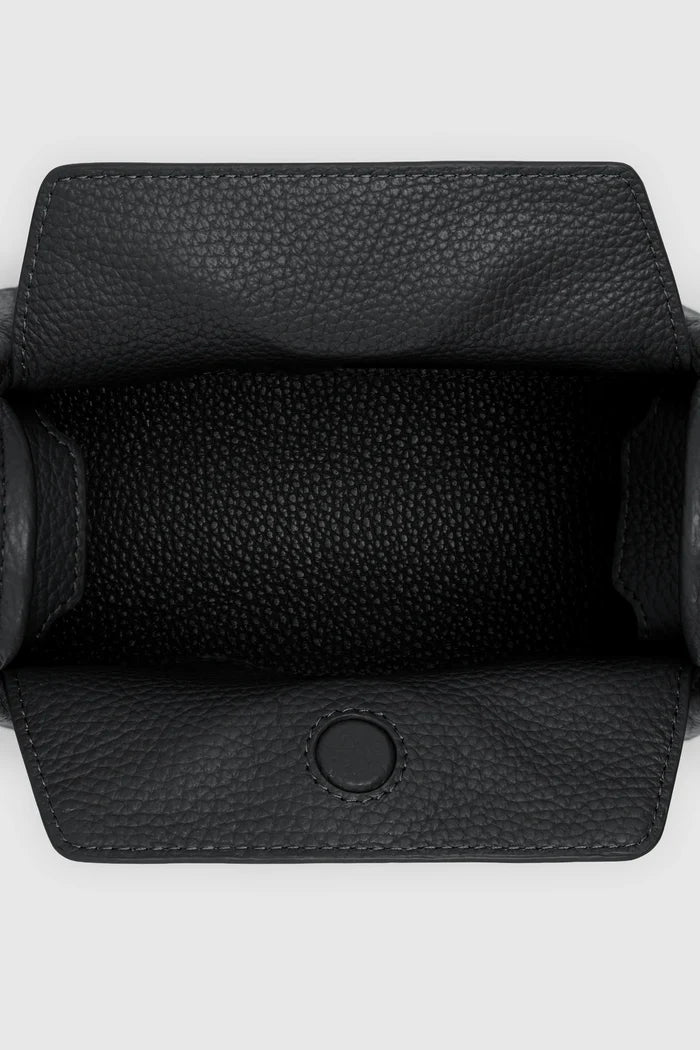 origa flex shoulder bag small in black by buttonscarves interior