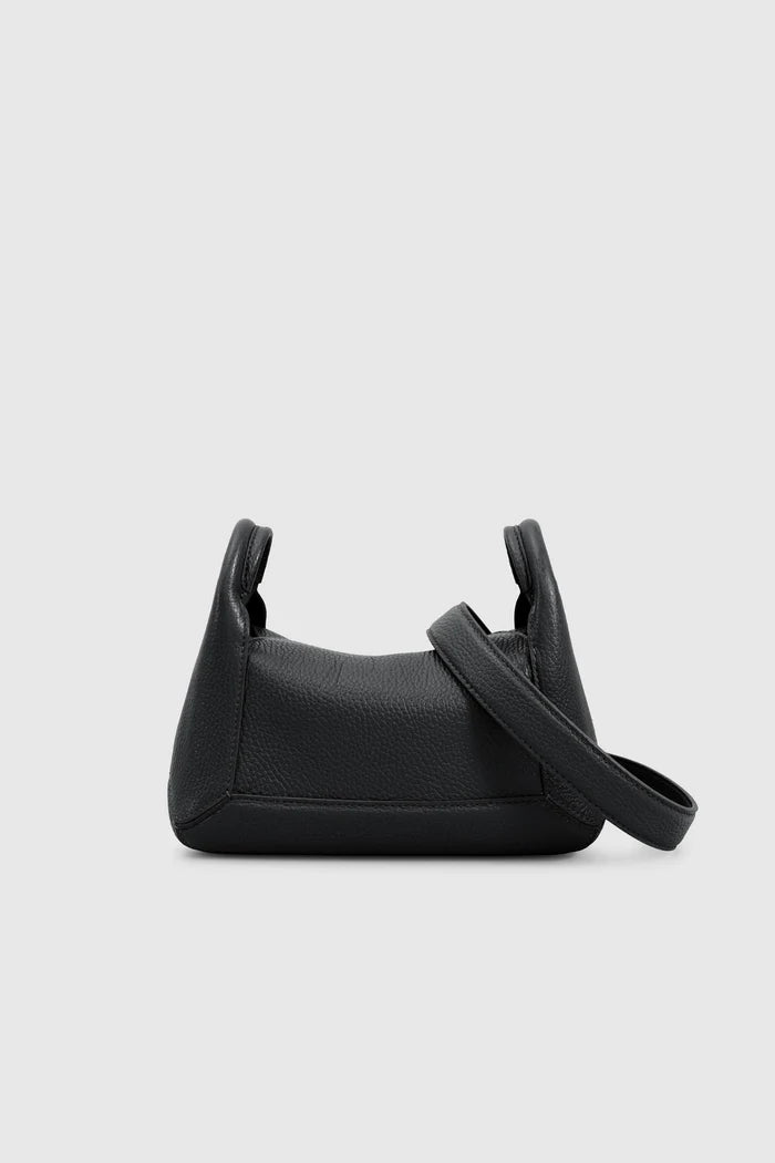 origa flex shoulder bag small in black by buttonscarves back view