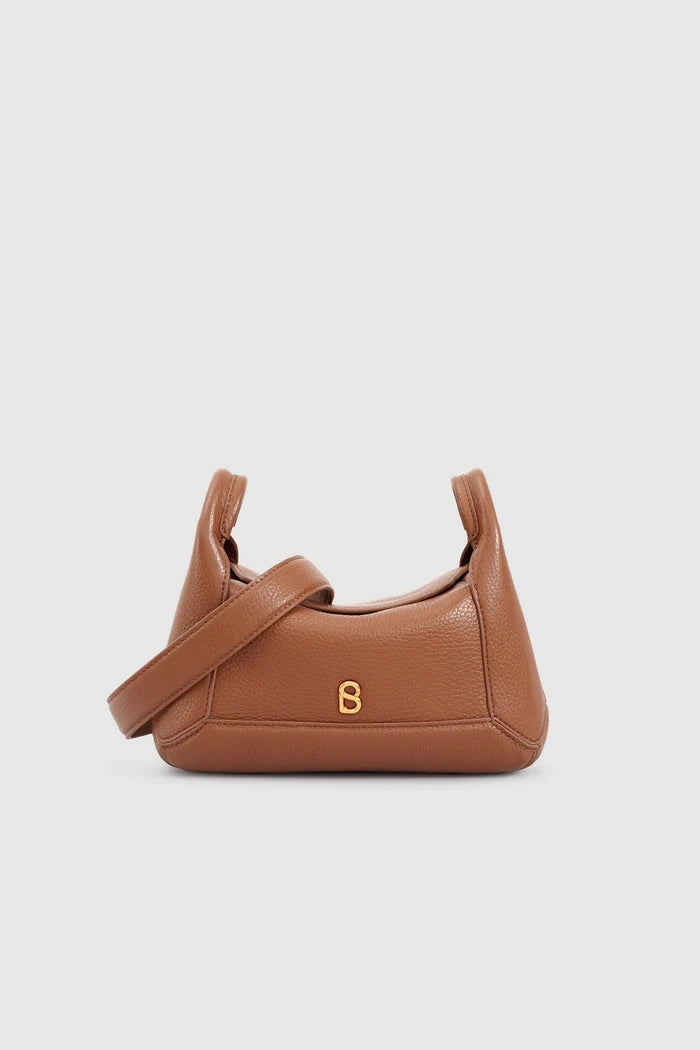 origi flex shoulder bag small in champagne by buttonscarves