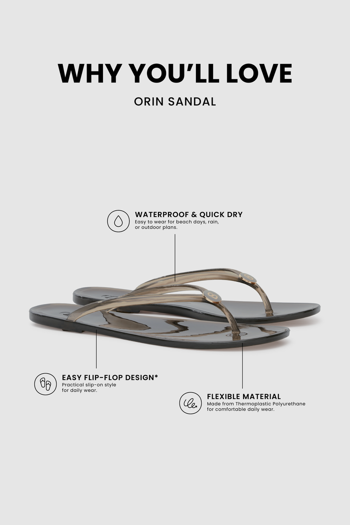 orin sandal in black by buttonscarves