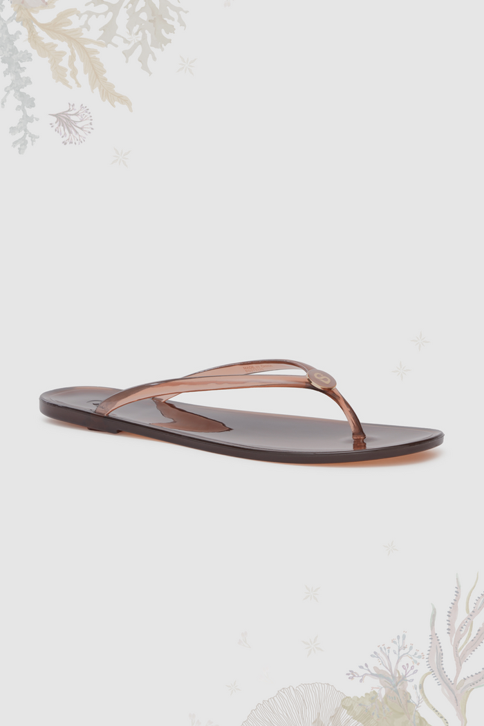 orin sandal in brown by buttonscarves