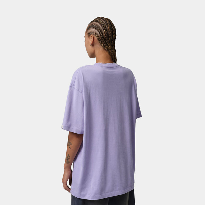 Oversized Graphic Womens Short Sleeve Shirt (Hydrangeas)