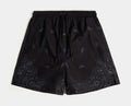 Paisley Gingham Mens Shorts (Black/Grey)