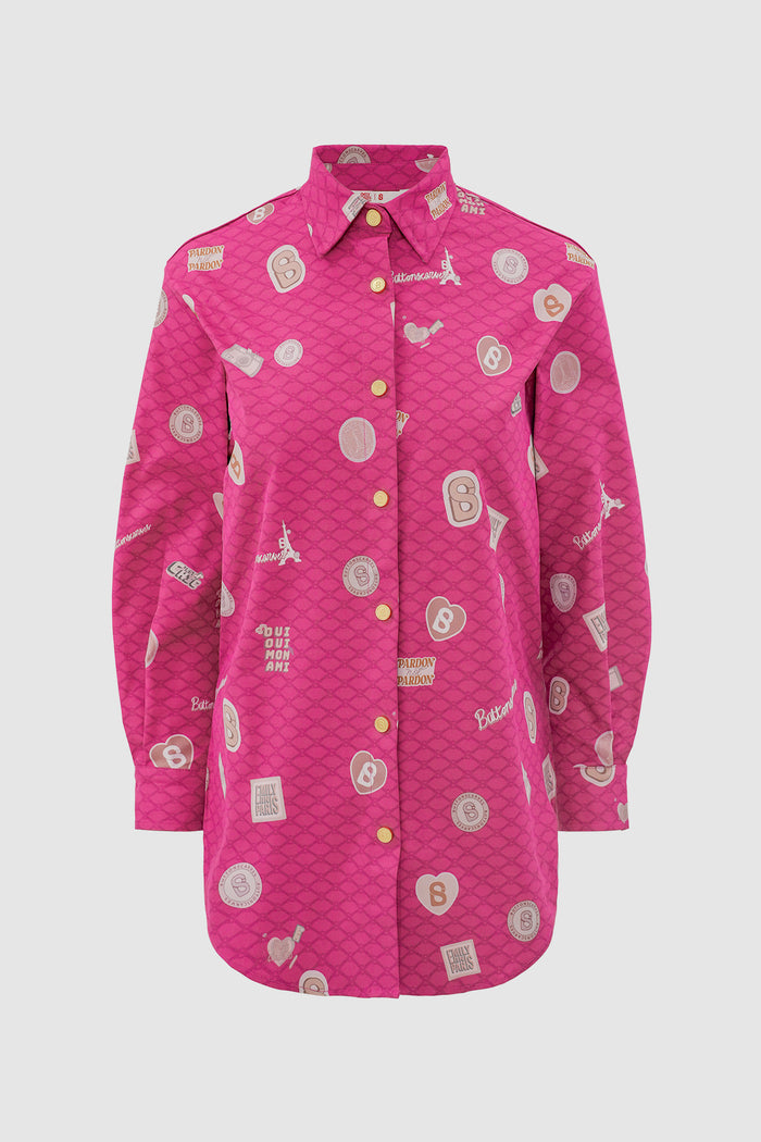Parisian Basic Shirt - Fuchsia