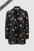 Parisian Bow Tie Shirt - Black