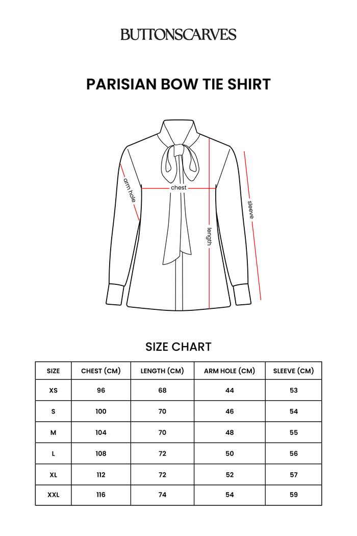 Parisian Bow Tie Shirt - Black