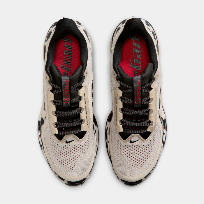 Pegasus Premium Cow Print Womens Running Shoes (Light Orewood Brown/Sail/Black/University Red)