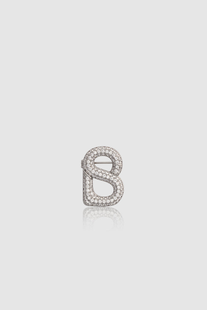 Petite Claire Brooch - Silver