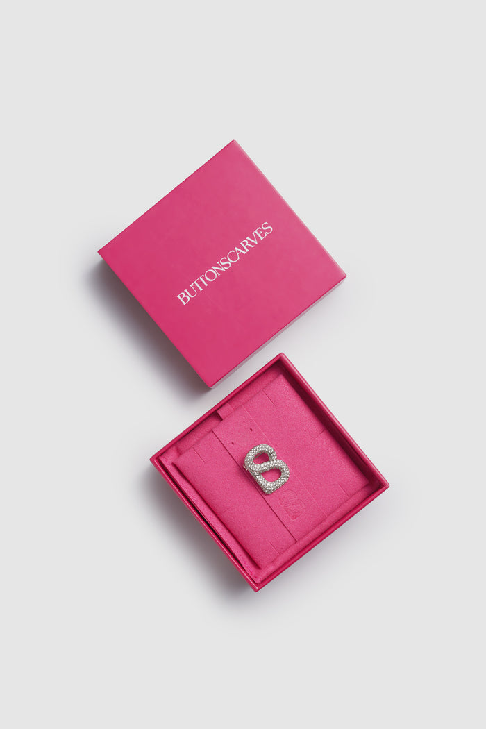 Petite Claire Brooch - Silver