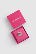 petite crystal round brooch in silver by buttonscarves