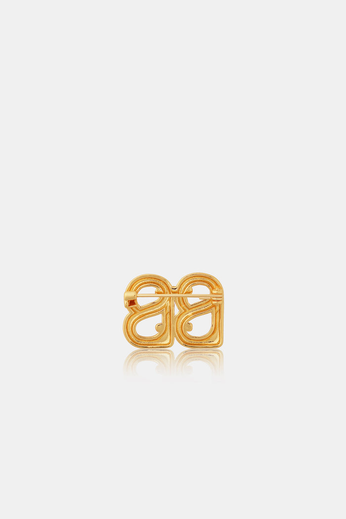 Petite Deux Brooch - Gold