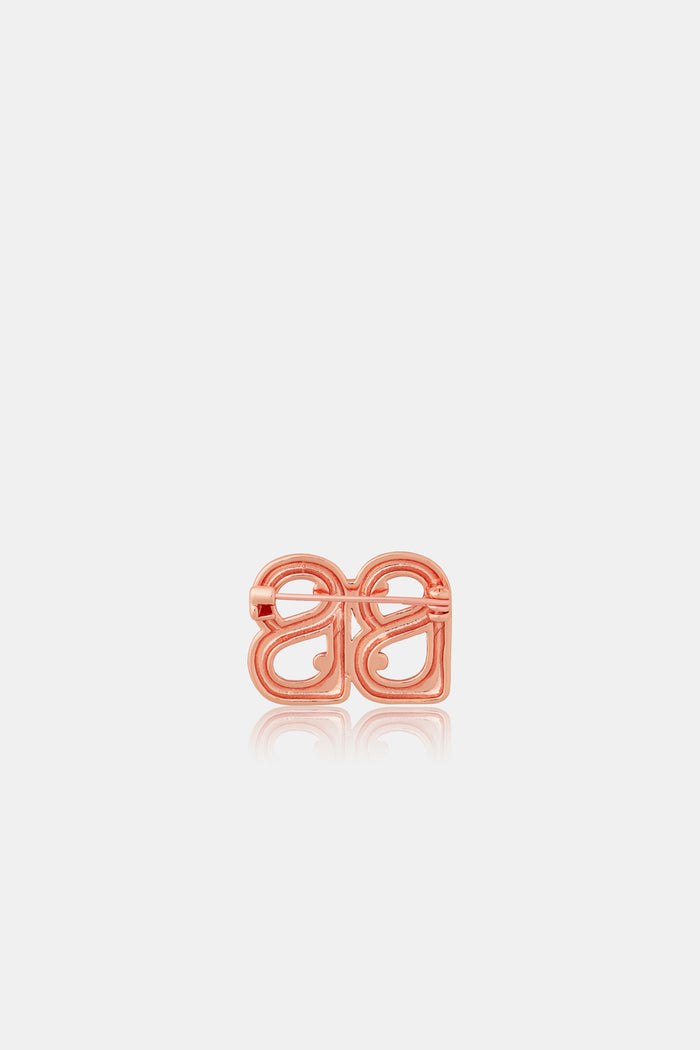Petite Deux Brooch - Rose Gold