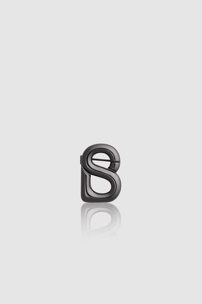 Petite Signature Everyday Brooch - Hematite