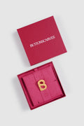 petite signature flat brooch in gilding gold by buttonscarves