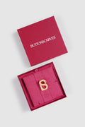 petite signature flat brooch in rose gold by buttonscarves
