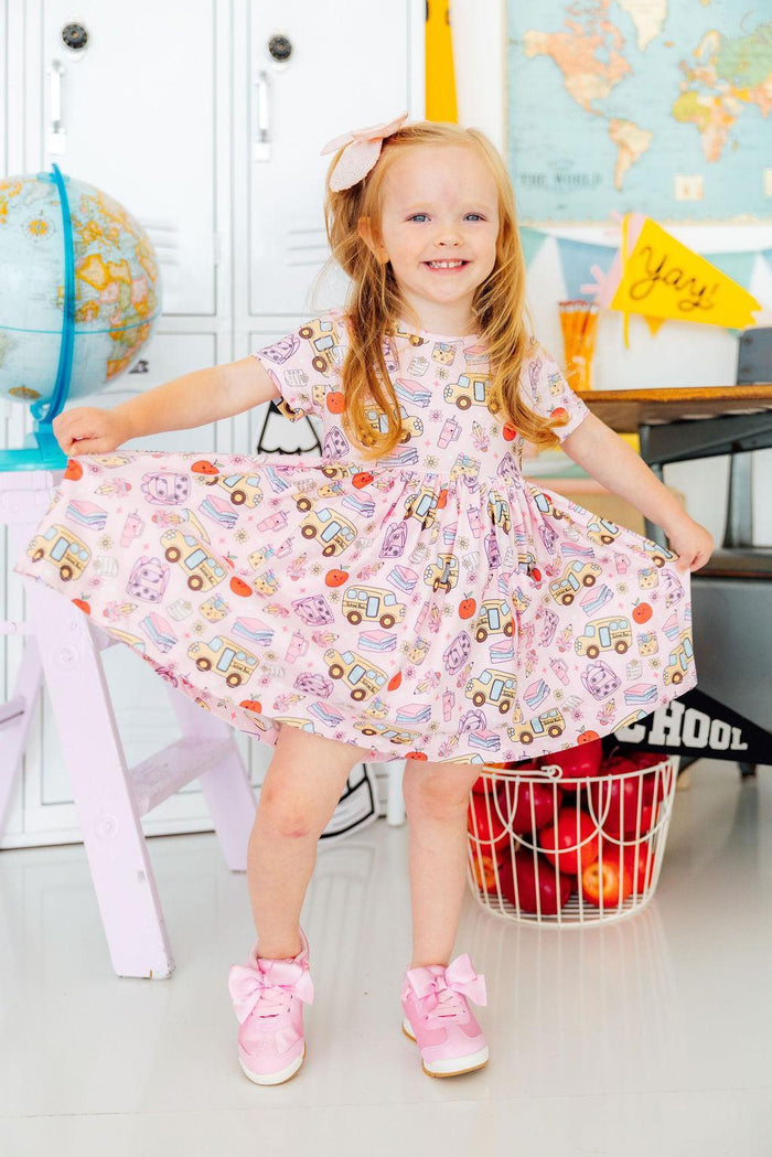 Playground Princess S/S Pocket Twirl Dress-Mila & Rose ®